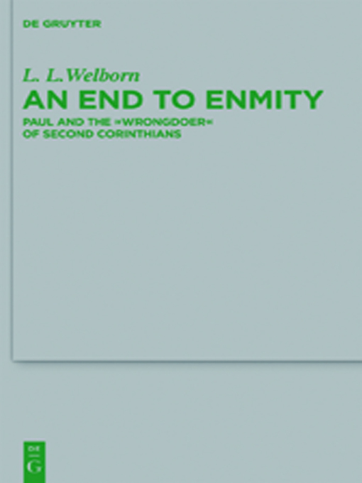 Title details for An End to Enmity by L. L. Welborn - Available